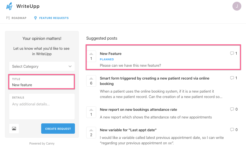 How do I submit a feature request?