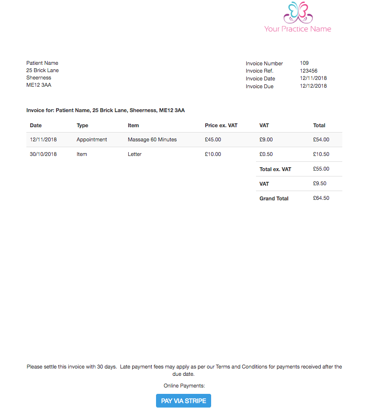 Nhs Invoice Example Guide to Invoicing and Billing