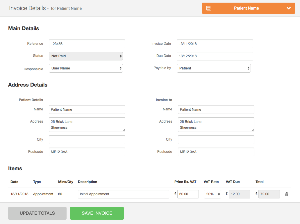 On Call Invoicing Guide to 'Quick Invoicing'