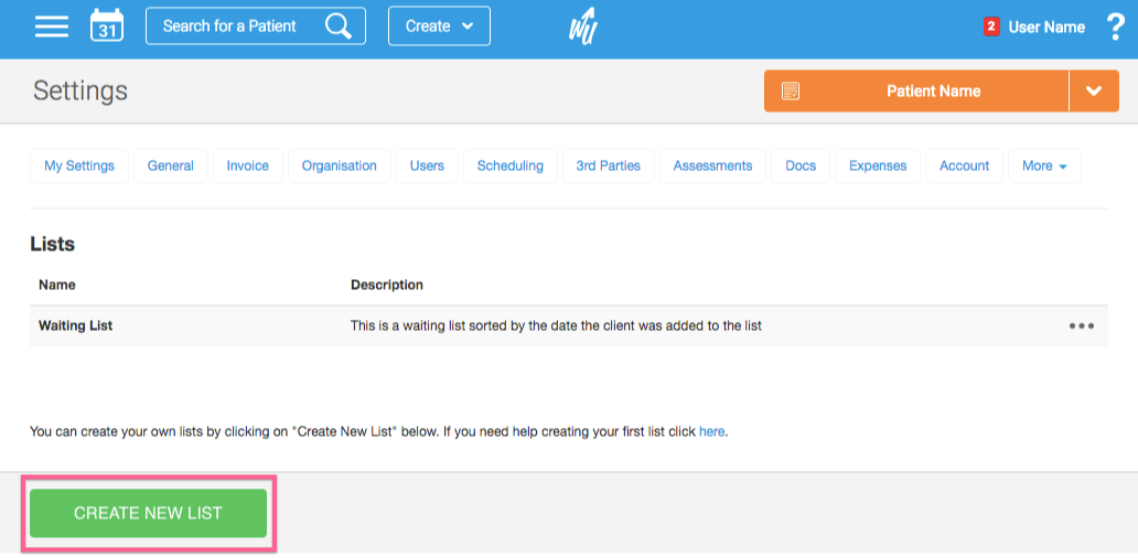 How do I create a list?
