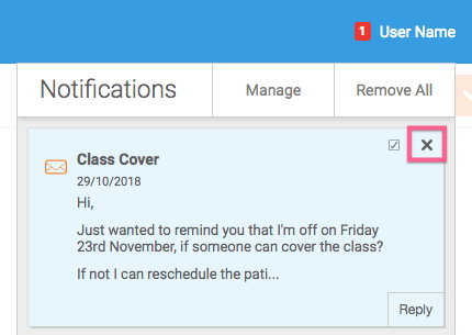 How do I clear my notifications?