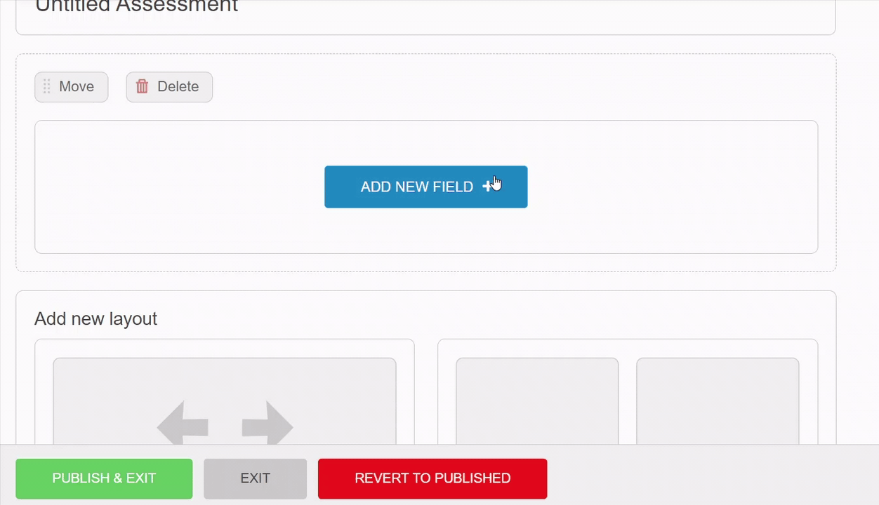 Adding custom fields to an assessment as smart fields