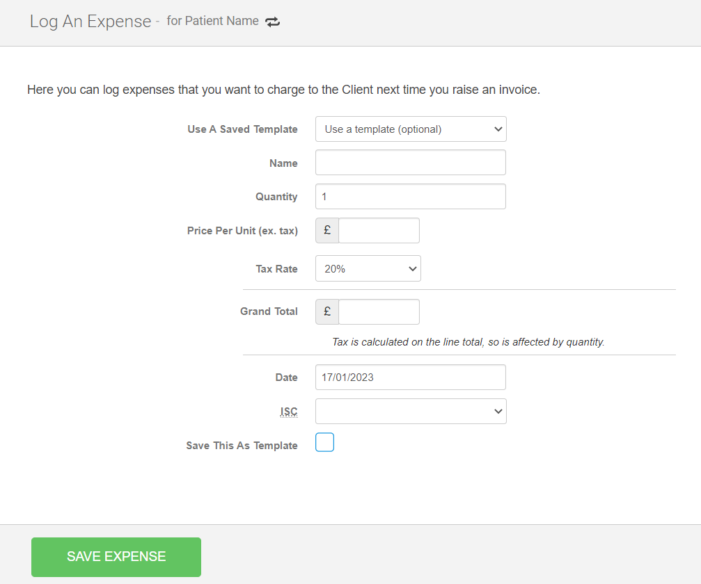 How do I create an invoice for a one off item?