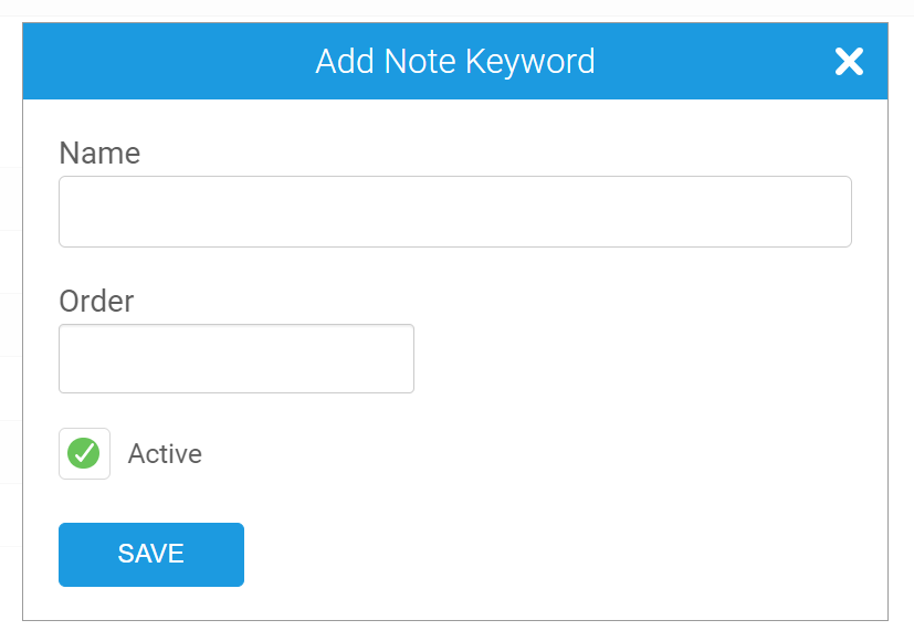 How do I customise Note keywords?