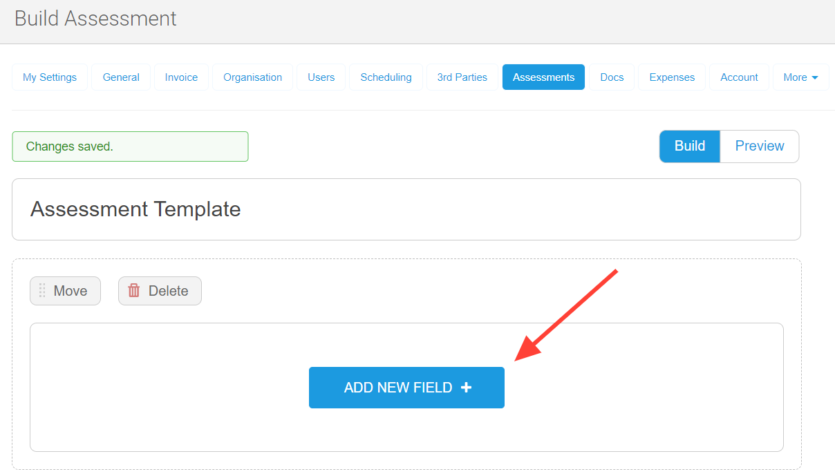 How do I add smart fields to an assessment template?