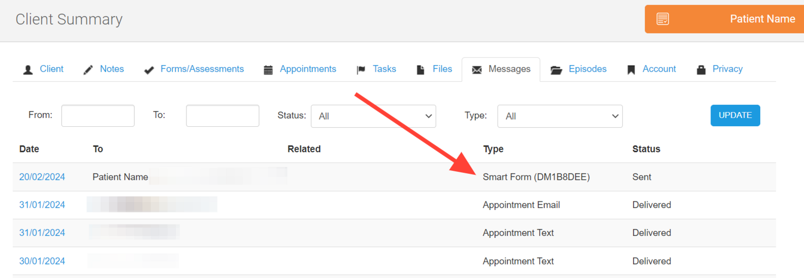 Why has my client received a Smart Form that they can't edit?
