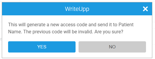 How can I resend an access code for a Direct Message?